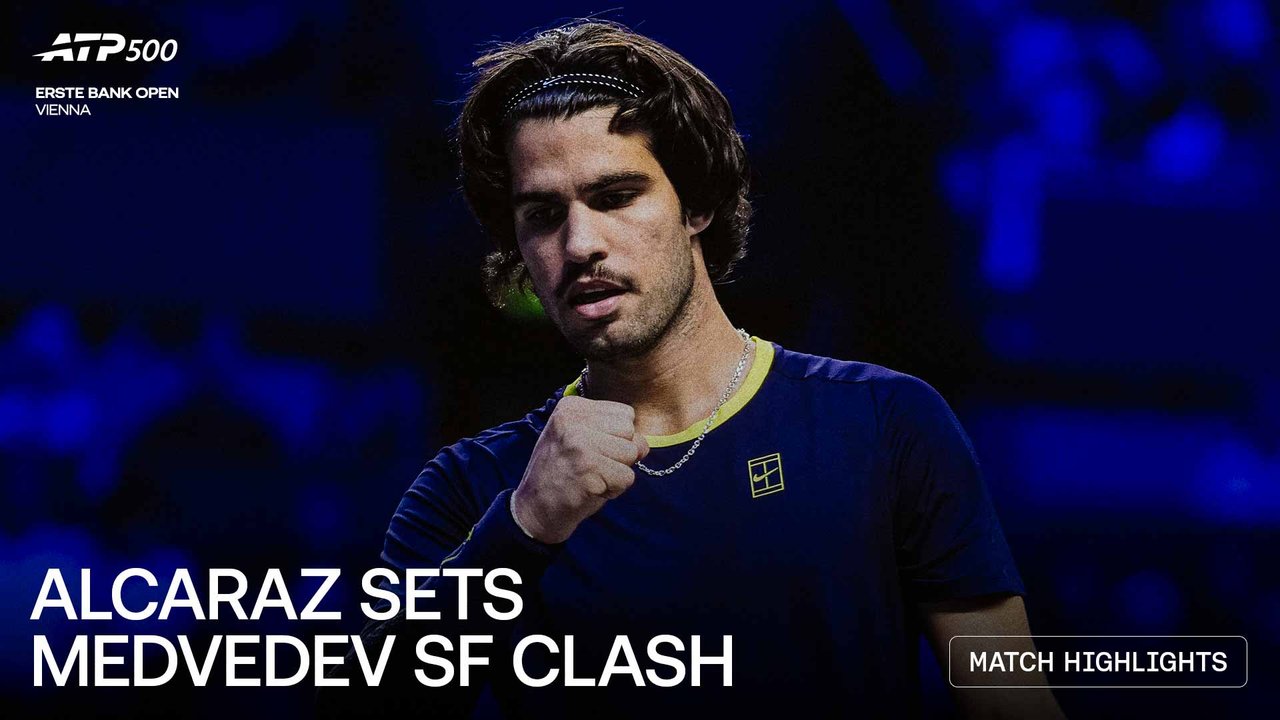 Highlights: Alcaraz fends off Paul, charges into Vienna 2026 SFs