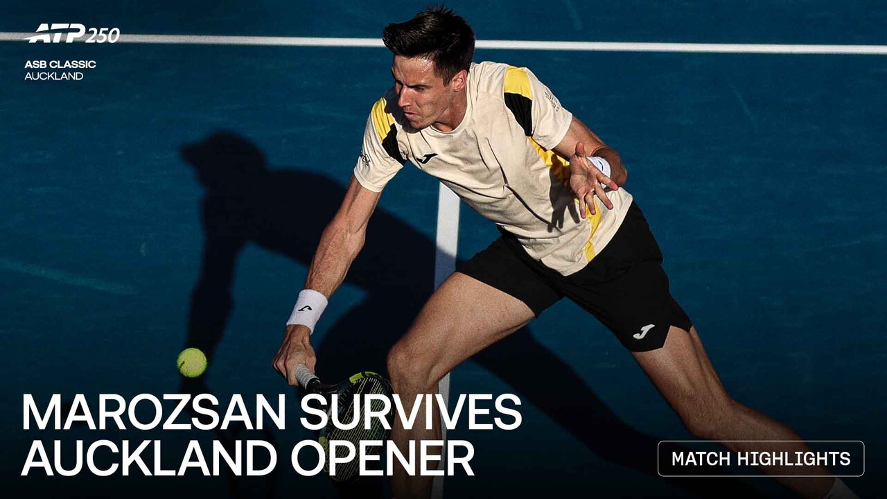Highlights: Marozsan outlasts defending champion Monfils in Auckland opener