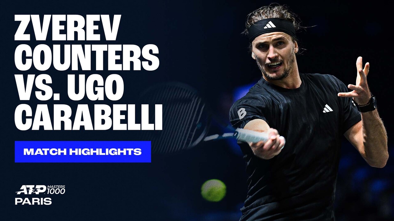 Highlights: Zverev starts title defence with narrow win in Paris