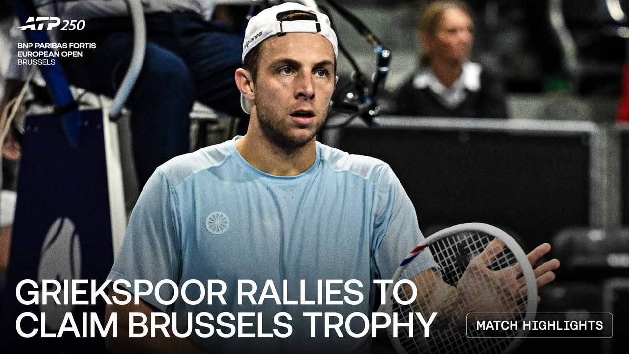 Highlights: Griekspoor edges Struff to clinch Brussels 2026 crown