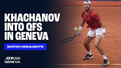 Highlights: Khachanov advances after Nishikori retires in Geneva