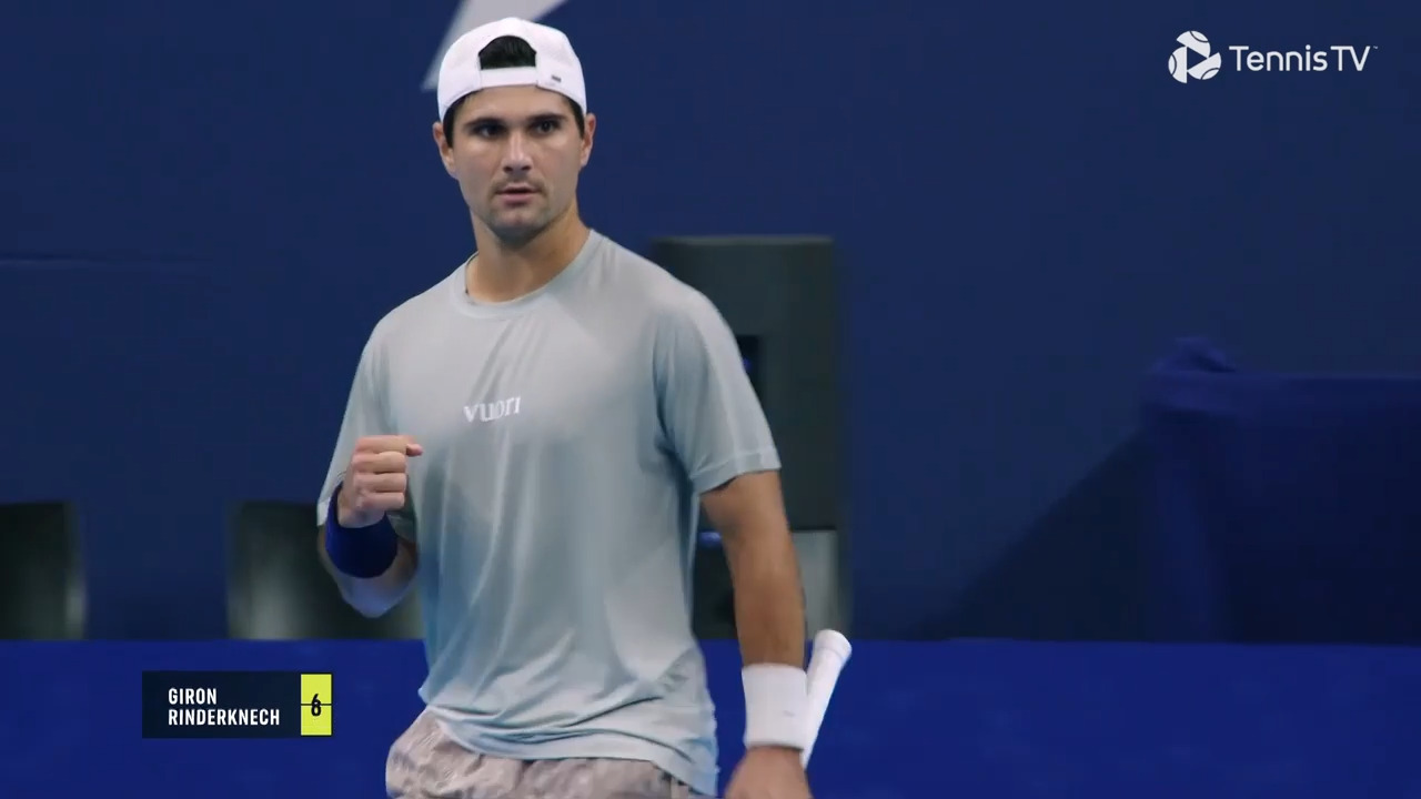Highlights: Giron fires past Rinderknech into Antwerp QFs