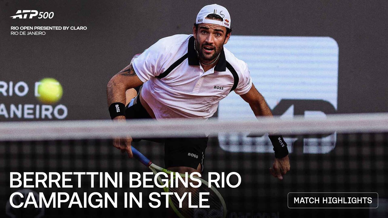 Highlights: Berrettini ousts Barrios Vera in Rio de Janeiro opener