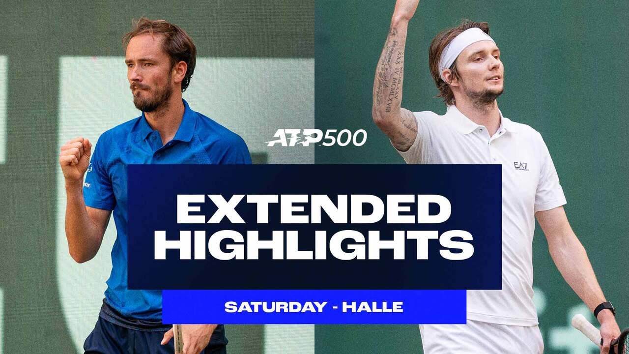 Extended Highlights: Medvedev edges Zverev, Bublik beats Khachanov to reach Halle final