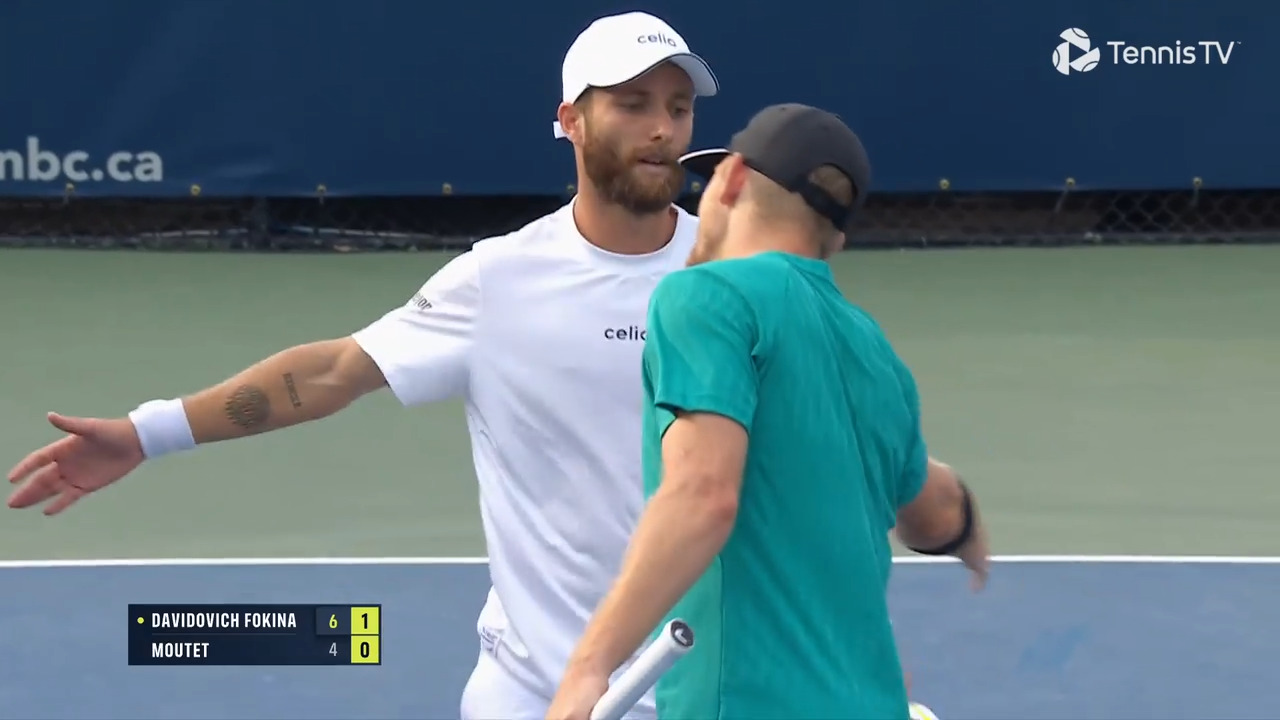 Watch Alejandro Davidovich Fokina land an exquisite winner and earn appreciation from Corentin Moutet in Toronto. Watch live & on-demand at tennistv.com