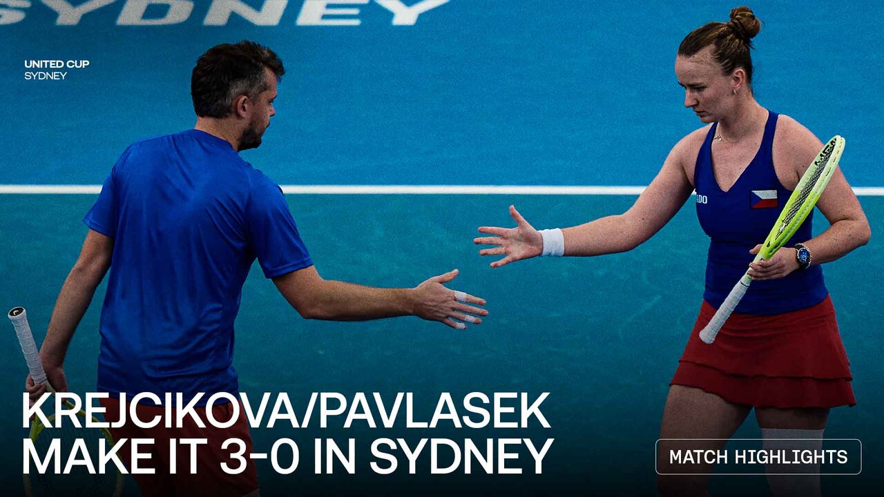 Highlights: Krejcikova/Pavlasek secure 3-0 sweep for Czechia at United Cup