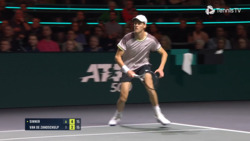 Hot Shot: Sinner's Amazing Forehand Angle In Rotterdam 