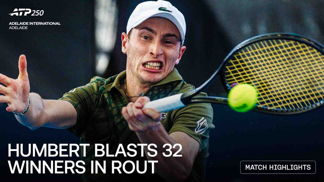 Highlights: Humbert blitzes Shevchenko to reach Adelaide 2026 SFs