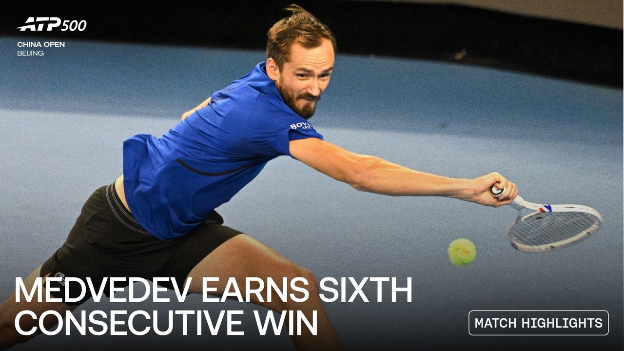 Highlights: Medvedev manages Struff challenge in Beijing
