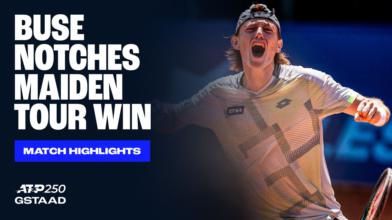 Highlights: Peru's Buse upsets Djere for ATP Tour breakthrough in Gstaad 2025