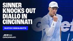 Highlights: Sinner sees off Diallo for Cincinnati R4 spot
