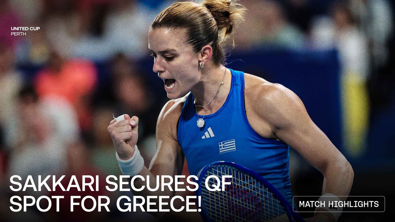 Highlights: Sakkari accelerates past Raducanu for United Cup QF spot