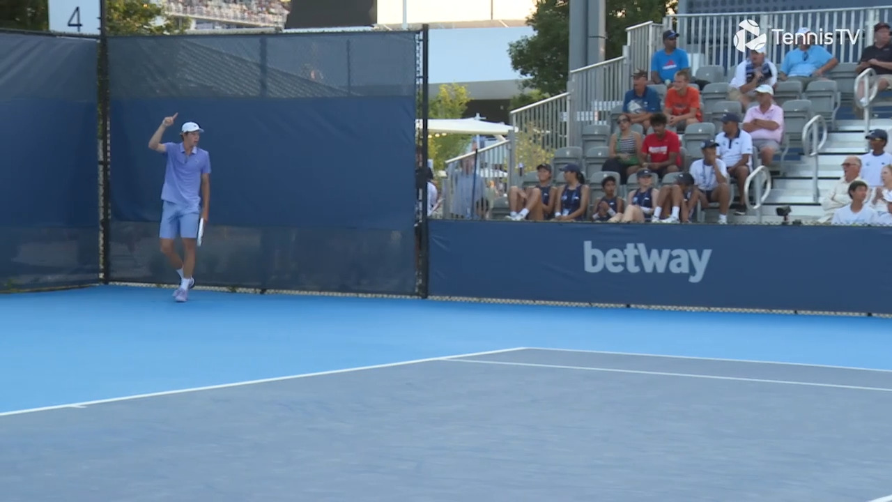 Watch Alexander Blockx power a stunning backhand winner out of nowhere in Cincinnati on Sunday. Watch live & on-demand at tennistv.com.