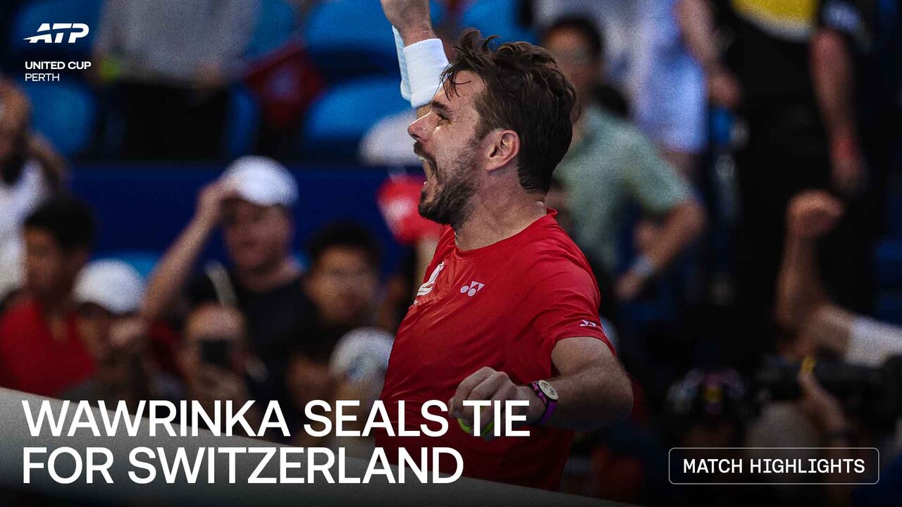 Highlights: Wawrinka wins Perth epic against Rinderknech at United Cup