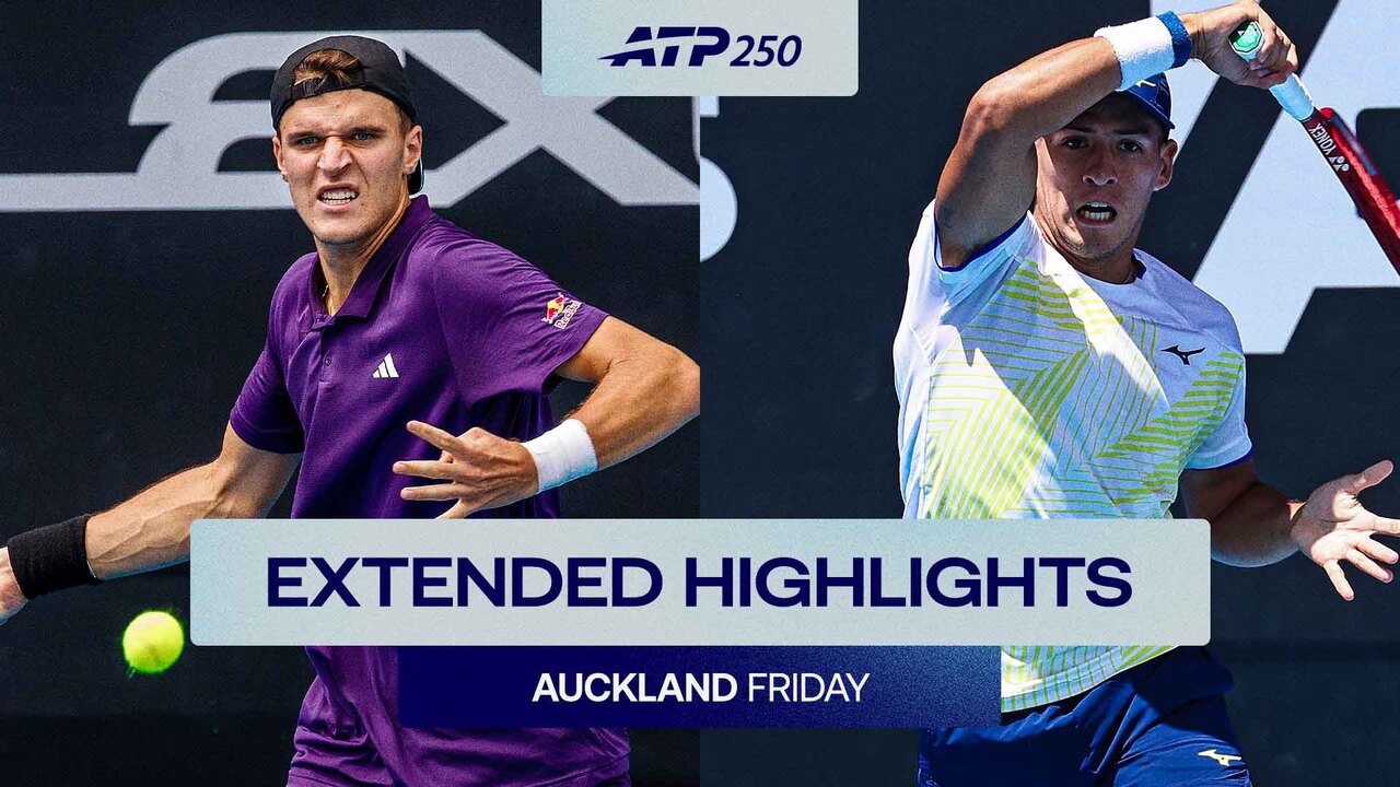 Extended Highlights: Mensik marches on; Baez returns to stun Shelton in Auckland QFs