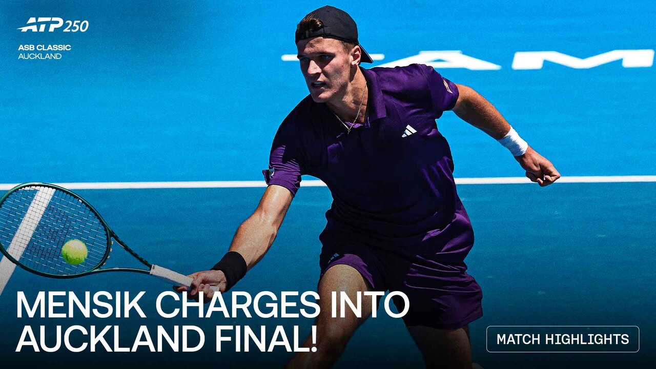 Highlights: Mensik ends Marozsan's run, reaches Auckland 2026 final