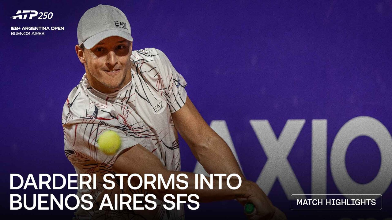 Highlights: Darderi rolls past Martinez to book Buenos Aires 2026 SF spot