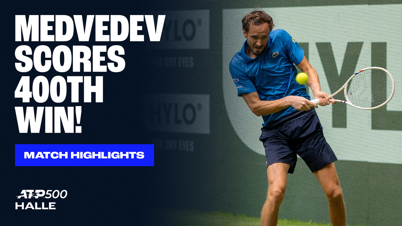 Highlights: Medvedev blitzes Halys to reach Halle 2025 QFs