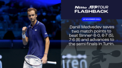 ATP Tour Flashback Presented By Nitto: Medvedev & Sinner's Memorable Turin Match