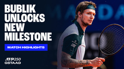 Highlights: Bublik se presenta en su primera final en tierra en Gstaad 2025