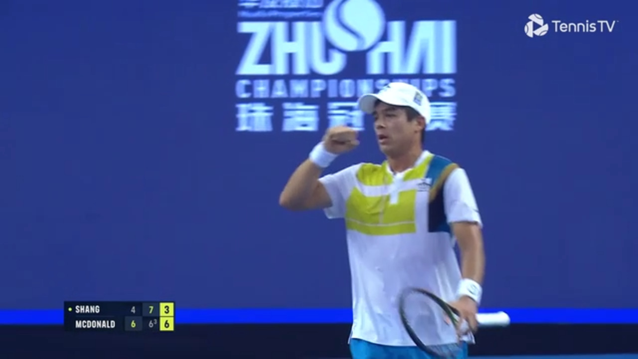 Highlights McDonald Overcomes Chinas Shang In Zhuhai Video Search Results ATP Tour Tennis