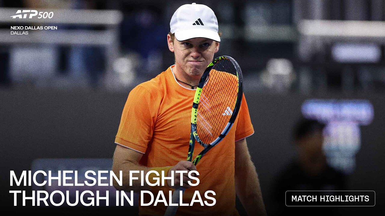 Highlights: Michelsen earns comeback win vs. Dimitrov in Dallas opener