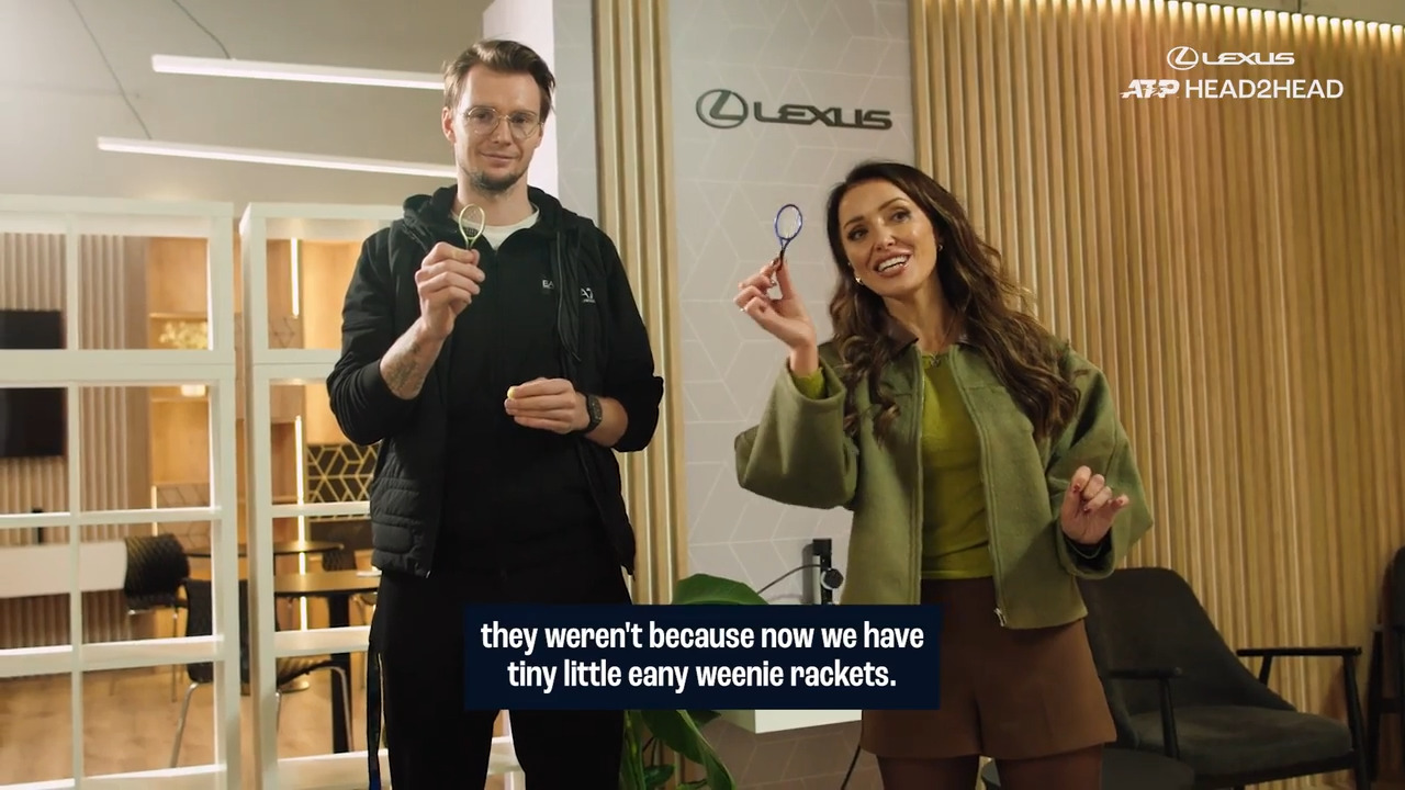 Lexus ATP Head2Head Challenge: Bublik's battle features smallest racquet on earth?