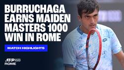 Highlights: Burruchaga earns win on Masters 1000 debut in Rome 2025