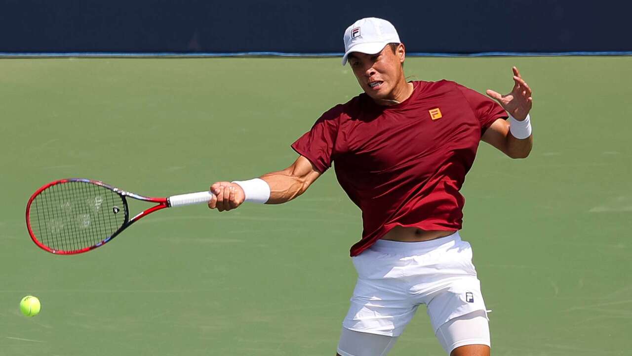 Hot Shot: Nakashima desborda con la derecha a Norrie en Washington