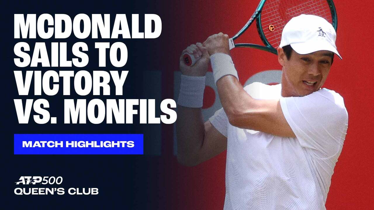 Highlights: McDonald defeats Monfils in Queen's Club opener