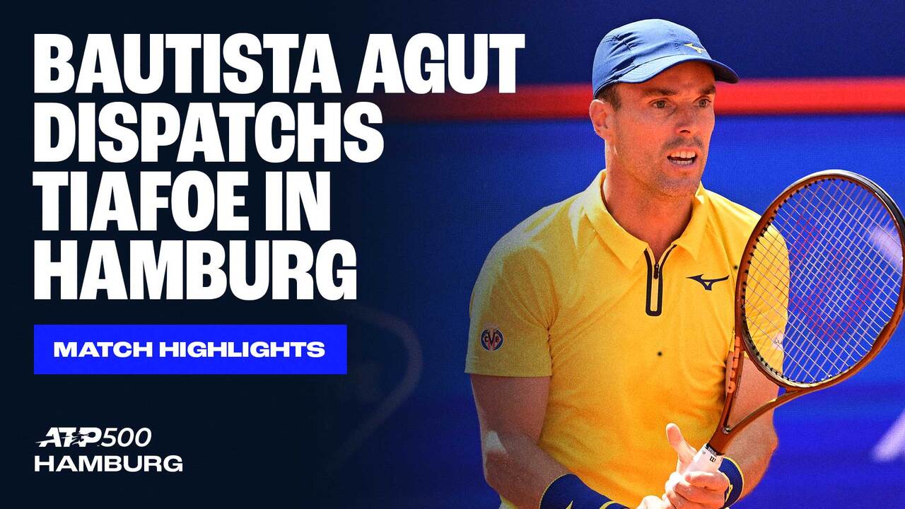 Highlights: Bautista Agut sinks second seed Tiafoe in Hamburg