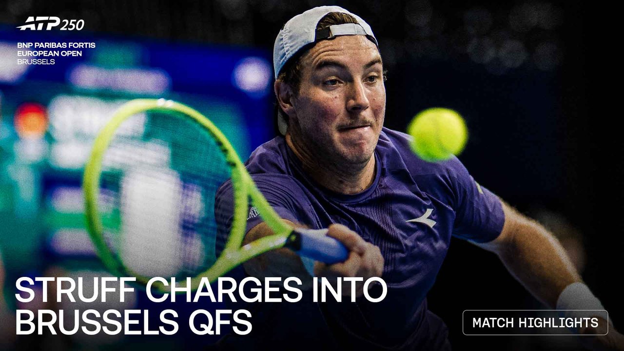 Highlights: Struff downs home hope Onclin in Brussels 2026 R2