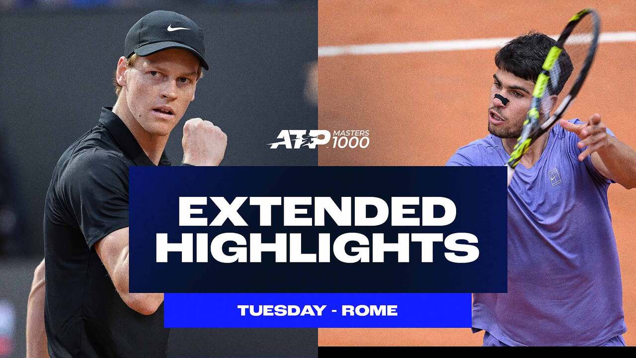 Extended Highlights: Sinner, Alcaraz, Zverev reach Rome QFs