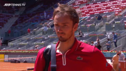Medvedev: 'I Am Happy With First Win In Madrid'