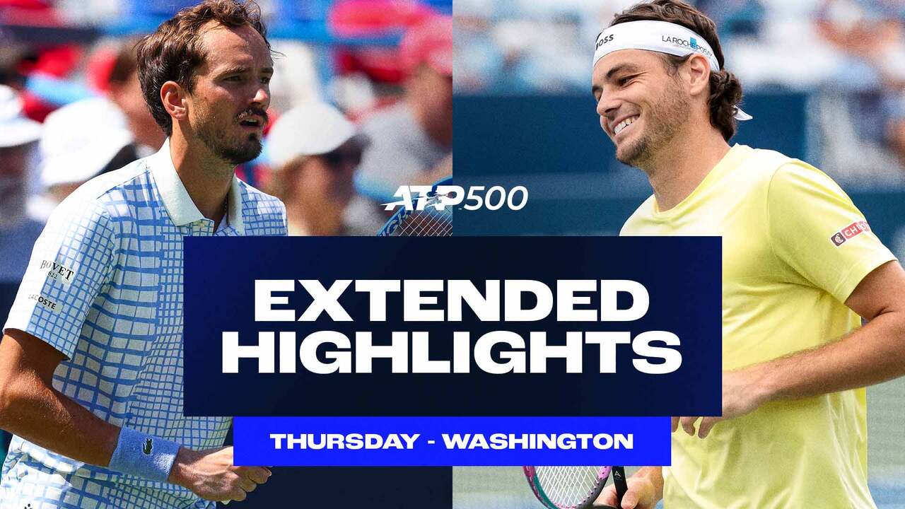 Extended Highlights: Medvedev, Fritz, Shelton advance to Washington 2025 QFs