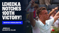 Highlights: Lehecka defeats Fearnley for maiden grass-court SF at Queen's Club