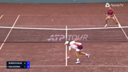 Hot Shot: Nakashima's nifty volley stab ends thrilling point