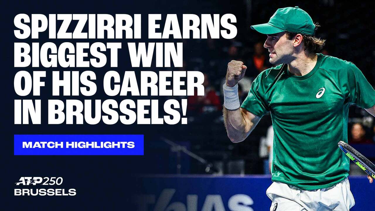 Highlights: Spizzirri defeats Van de Zandschulp in Brussels for maiden tour-level QF