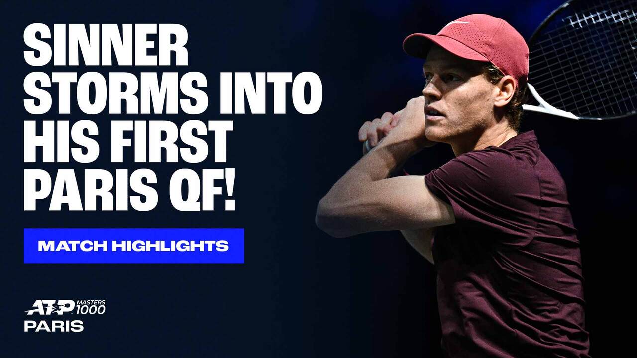 Highlights: Sinner frena a Cerúndolo para completar los CFs de M1000 en París 2025
