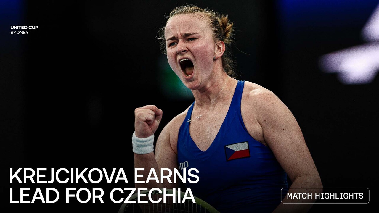 Highlights: Krejcikova beats Helgo to earn opening win for Czechia at United Cup