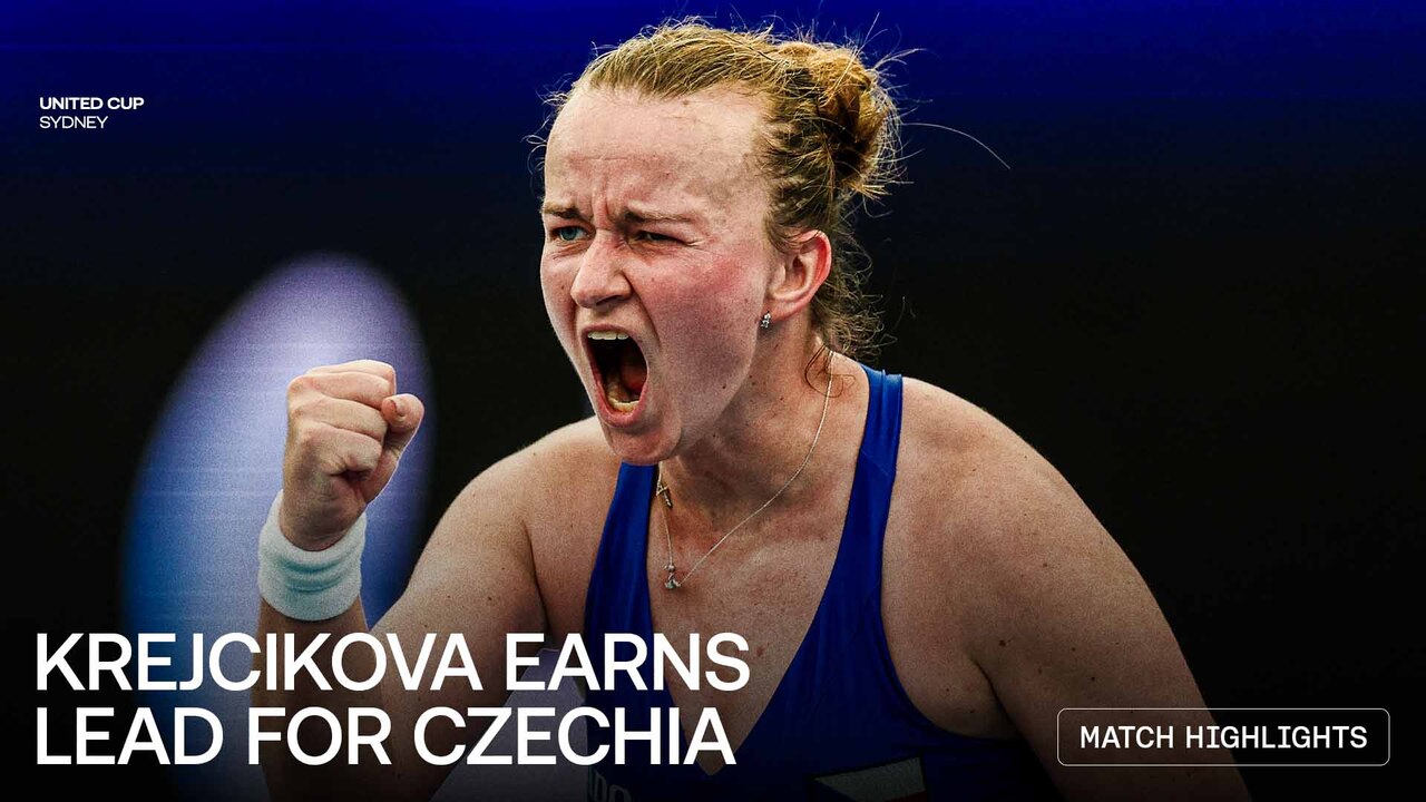 Highlights: Krejcikova beats Helgo to earn opening win for Czechia at United Cup