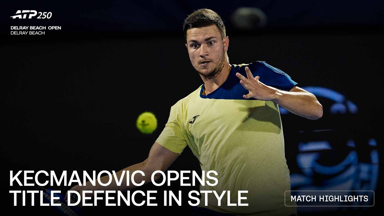 Highlights: Kecmanovic begins Delray Beach title defence by easing past Bellucci