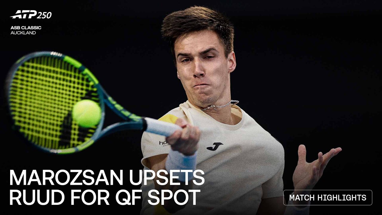 Highlights: Marozsan shocks Ruud, sails into Auckland QFs