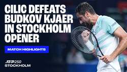 Highlights: Cilic makes strong start in Stockholm