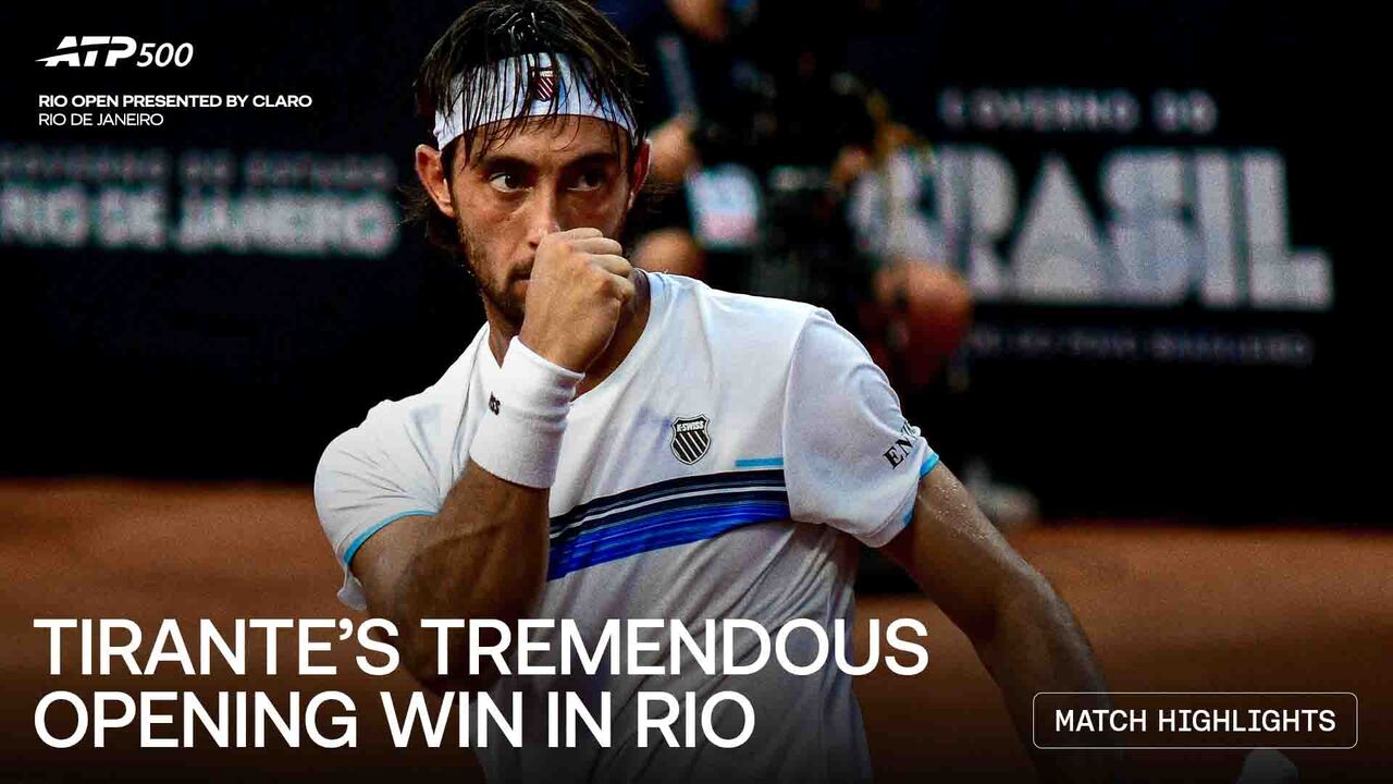 Highlights: Tirante earns rock-solid win vs. Garin in Rio de Janeiro 2026