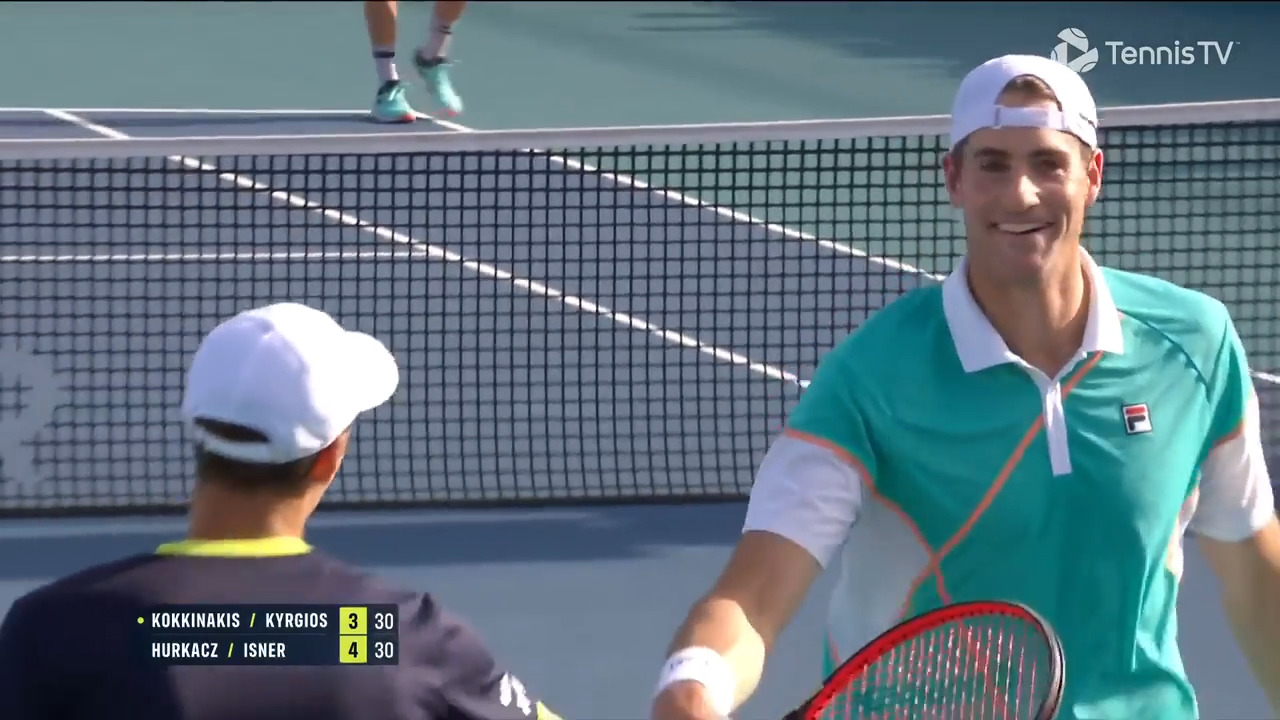 Hot Shot Isner Paints The Lines In Marathon Doubles Point Video Search Results ATP Tour Tennis