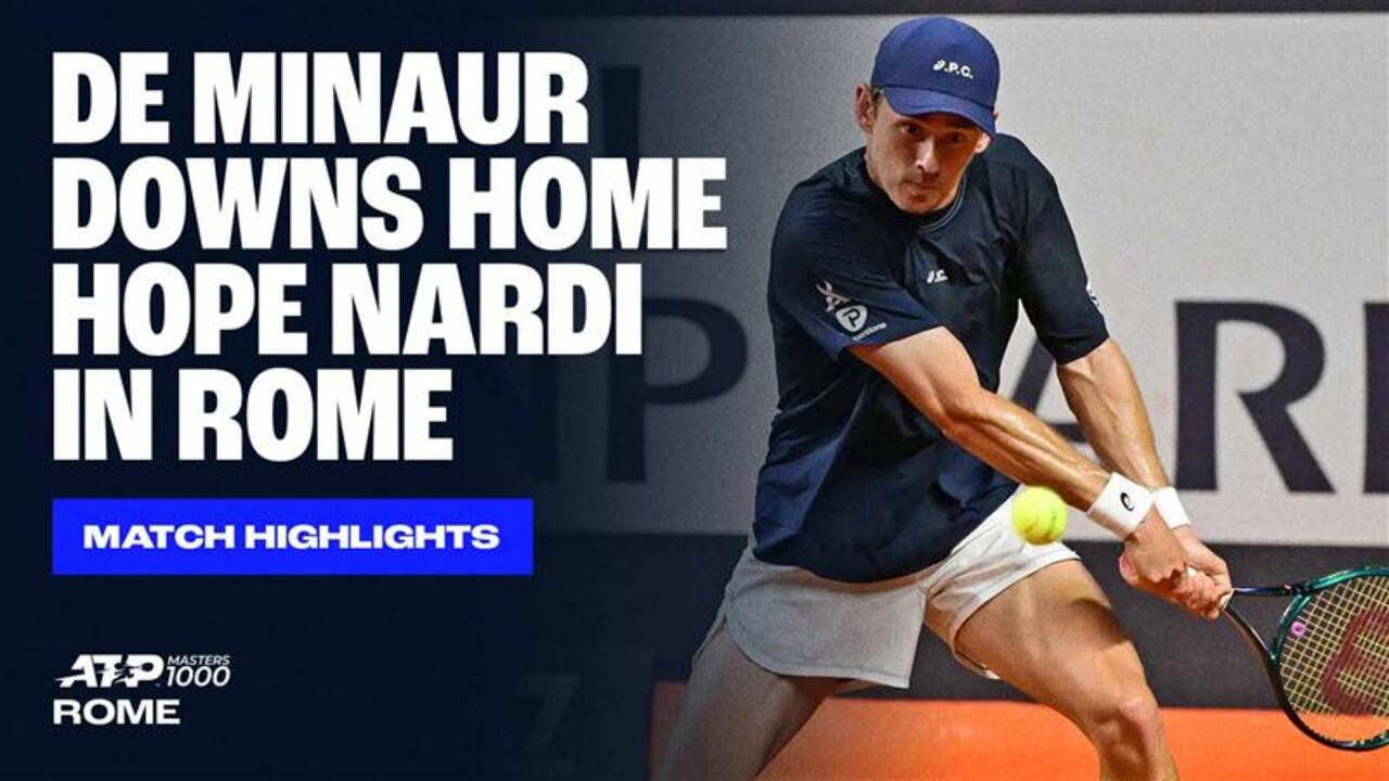 Highlights: De Minaur overcomes Nardi in Rome