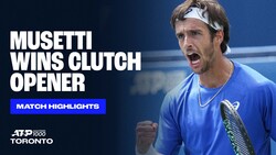 Highlights: Musetti downs Duckworth in Toronto, snaps three-match losing streak