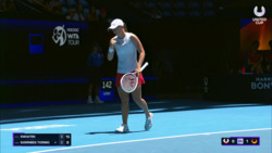 Hot Shot: Super Swiatek's Brilliant Backhand At United Cup