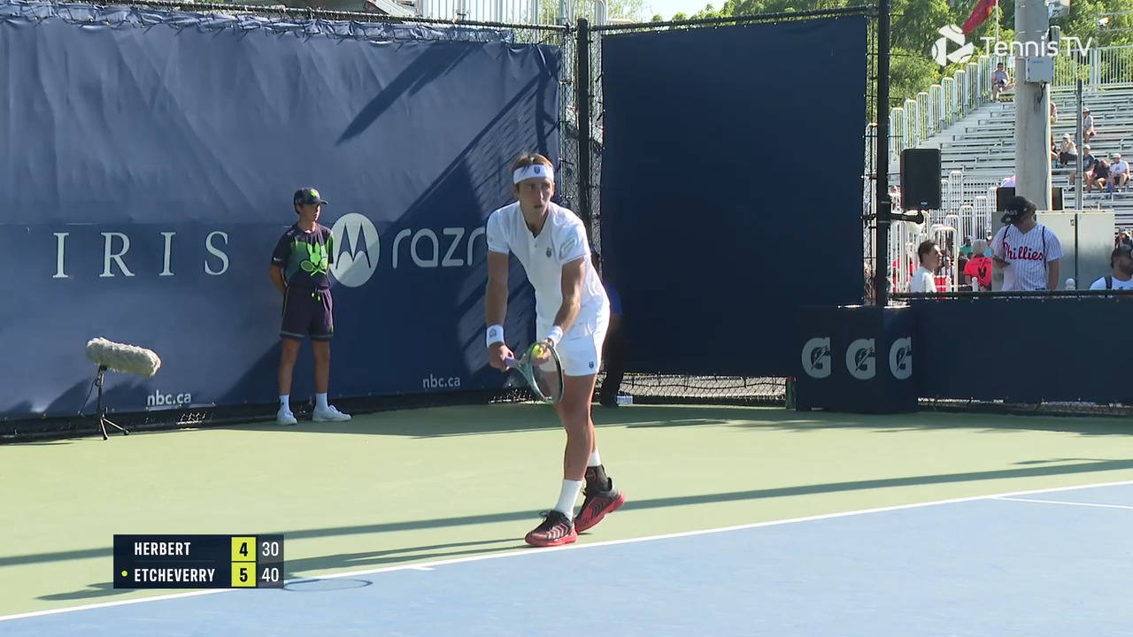 Highlights: Etcheverry holds firm to outlast Herbert in Toronto R1 2025
